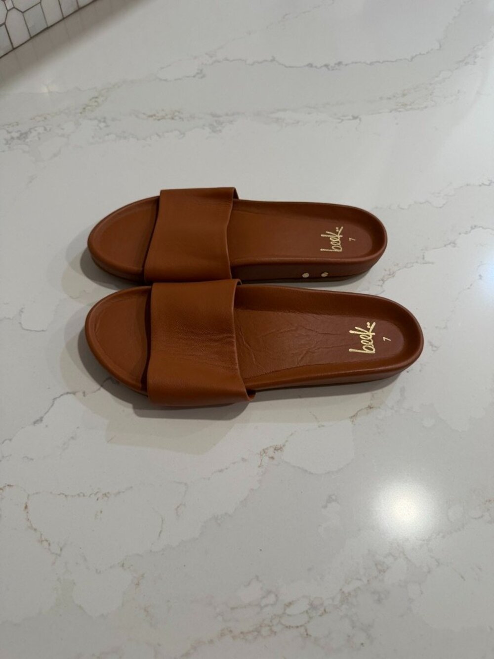 beek Gallito Sandals | Tan | Size 7